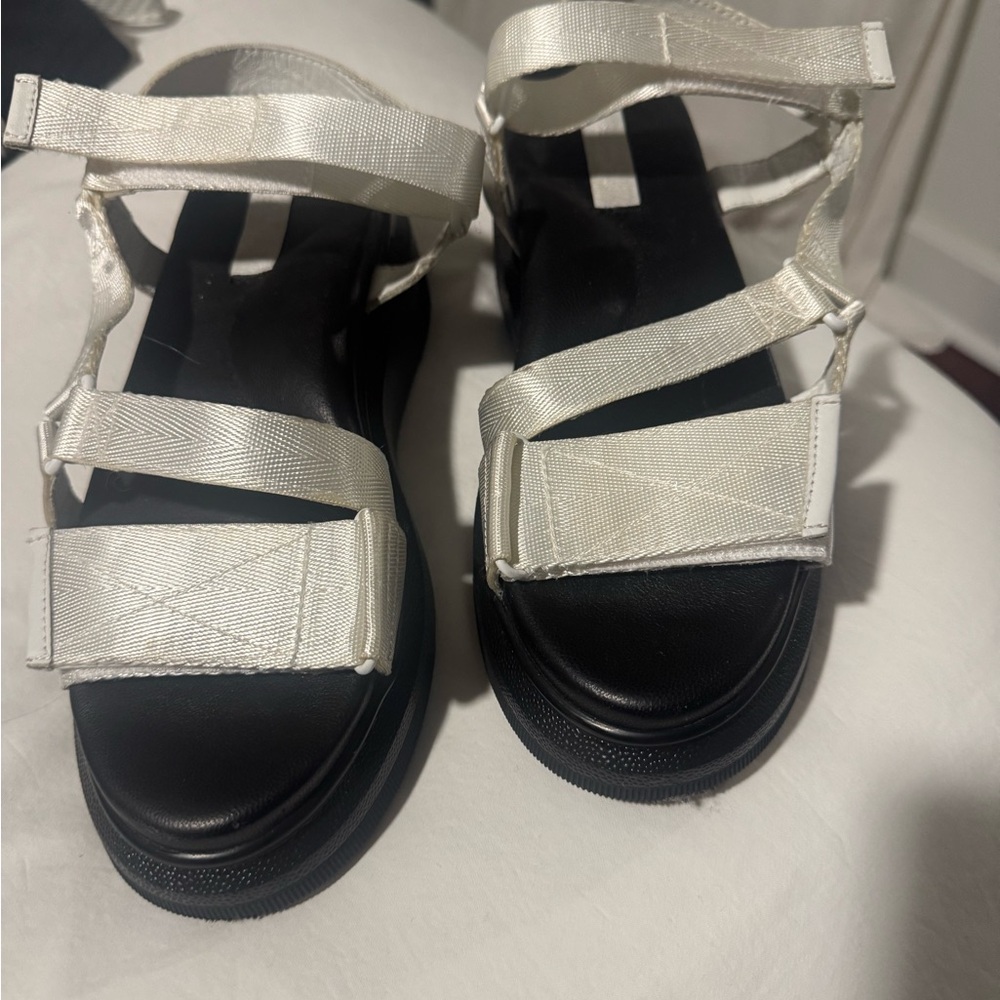 Rubber Colorblock Pattern Espadrilles- NWOT